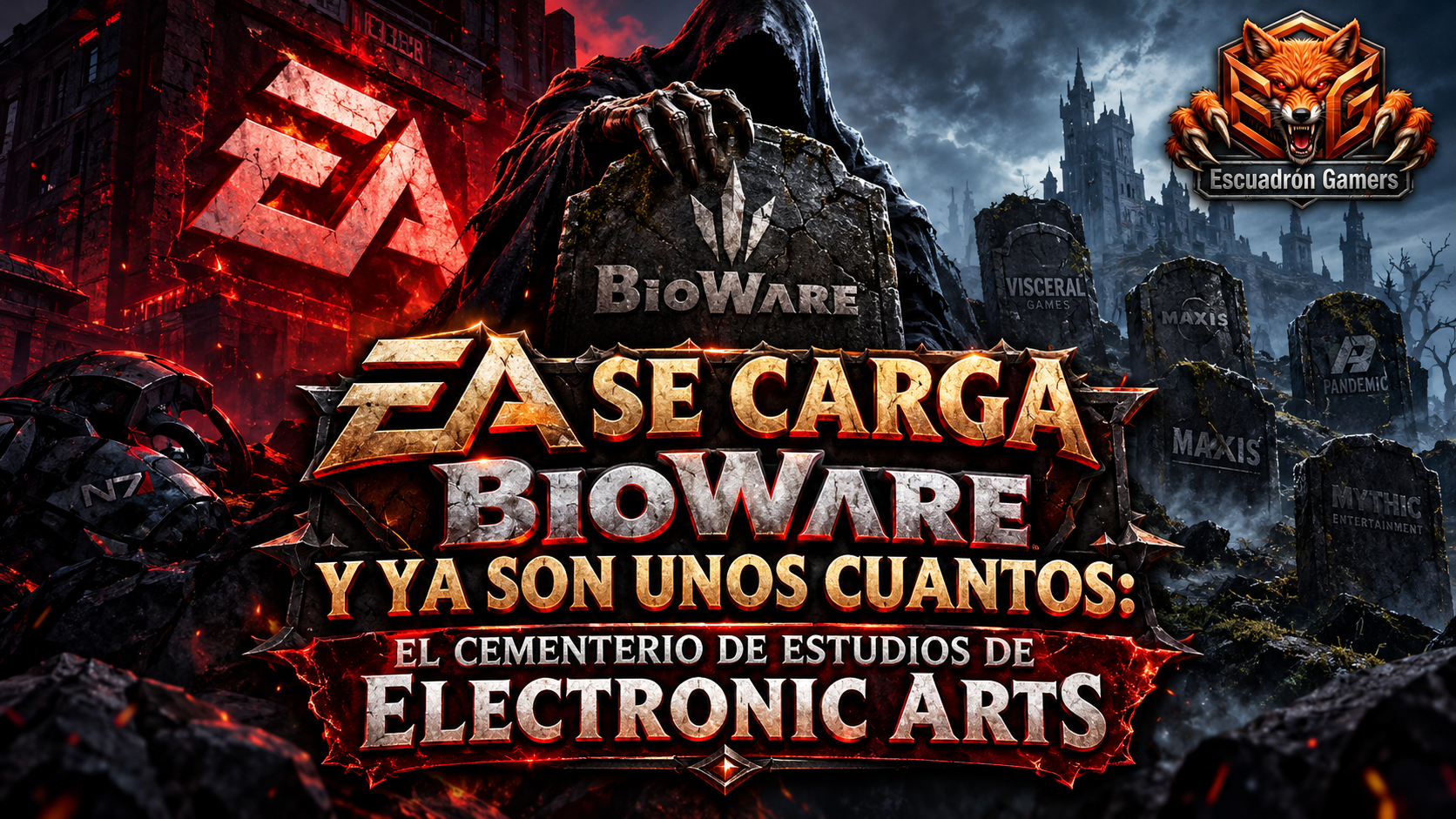 EA se carga BioWare y ya son unos cuantos: el cementerio de estudios de Electronic Arts